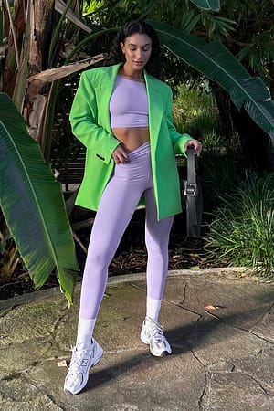 Lilac Hochgeschnittene Strumpfhose