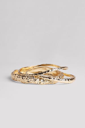 Gold 3-Pack Crafted Bracelets
