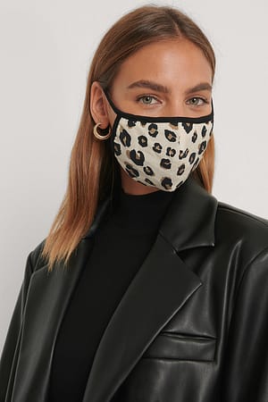 Leopard/Multi Pack de 3 mascarillas