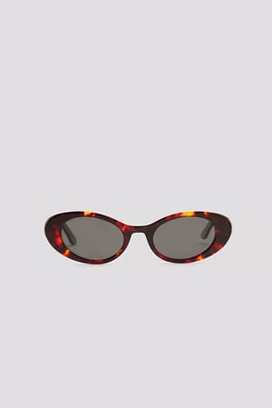 Tortois Lunettes de soleil en forme d’amande en acétate