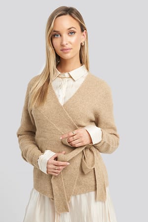Alpaca Wrap Around Knitted Sweater