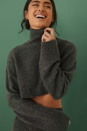 Cropped striktrøje
