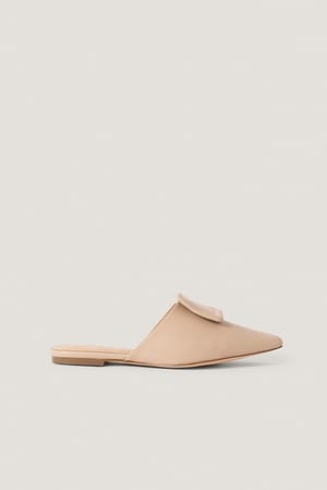Beige Application Detailed Slipper