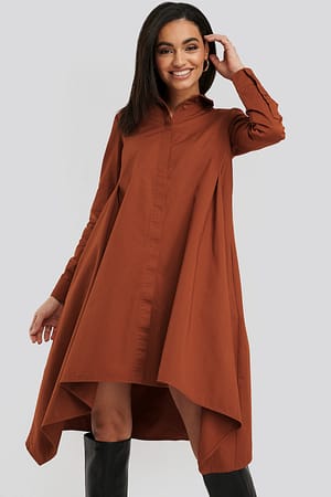 Picante Asymmetrical Shirt Dress