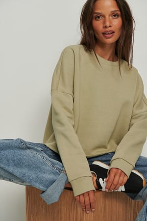 Light Khaki Økologisk basistrøje