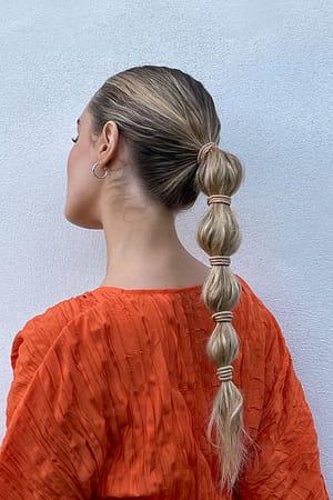Beige Basic Hair Tie 10-Pack