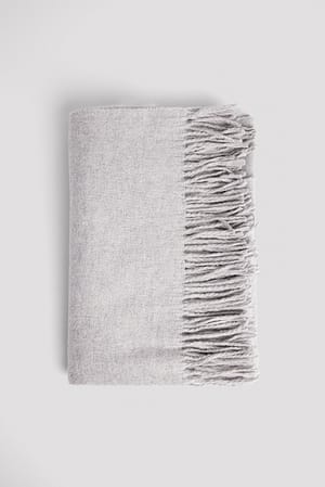 Grey Melange Halsduk i ylleblandning