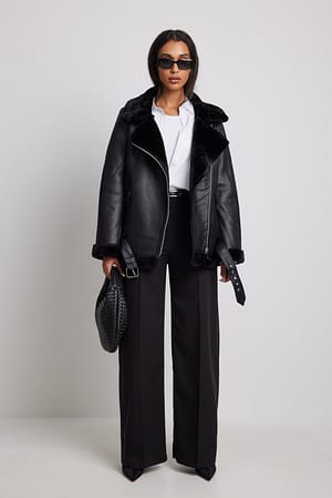 Black PU jack