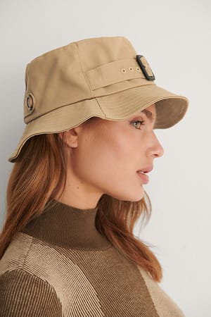 Beige Fischerhut