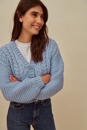 Kabelgebreid vest