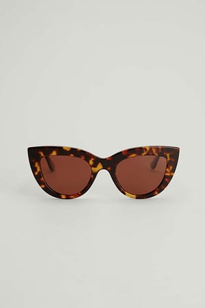 Tortoise Chunky Aceteate katoogachtige zonnebril