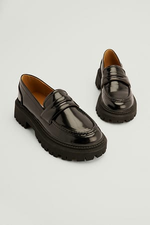 Black Chunky Loafers I Retrostil