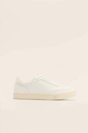 White Classic Court Trainers
