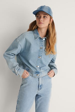 Kort denimjakke