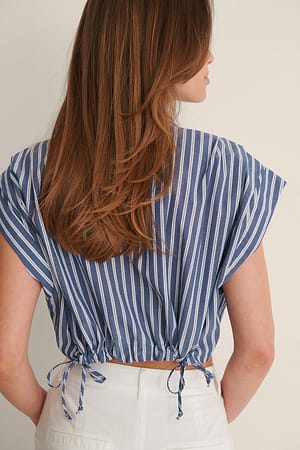 Stripe Cropped Shirt