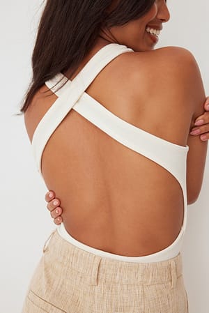 Offwhite Krydset top