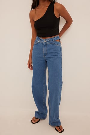 Cut out denim
