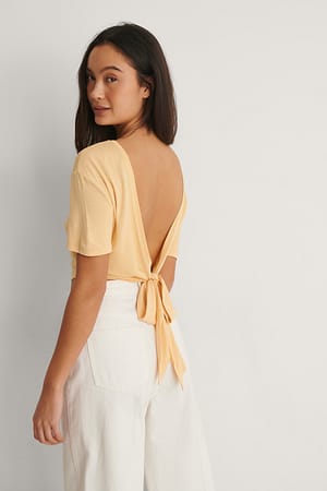 Sunset Top Met Diepe Rug