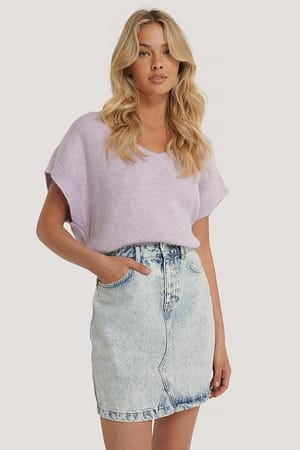 Denim Mini Skirt