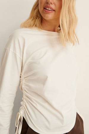 Top Mit Kordelzug-Detail