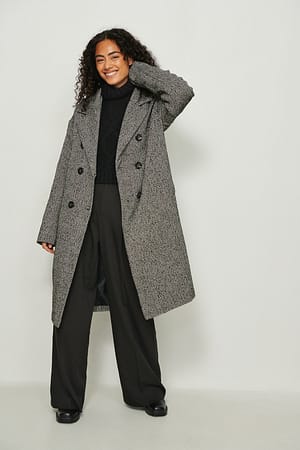 Herringbone Herringbone kåpe med dropp-skulder