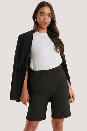 Shorts Mit Elastischer Taillennaht