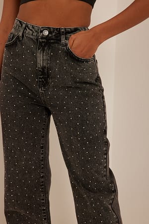 Acid Grey Økologisk denim med rette ben