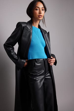 Blue Finstrikket topp
