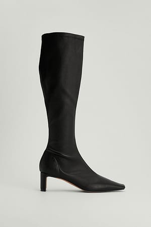 Bottes hautes en cuir