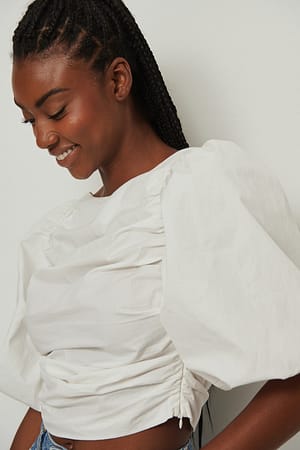 Gathered Front Cotton Top