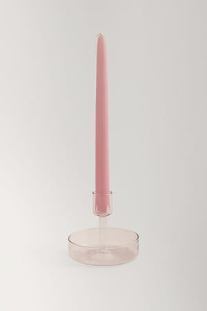 Purple Kerzenhalter aus Glas