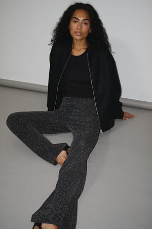 Black Pantalón de lentejuelas