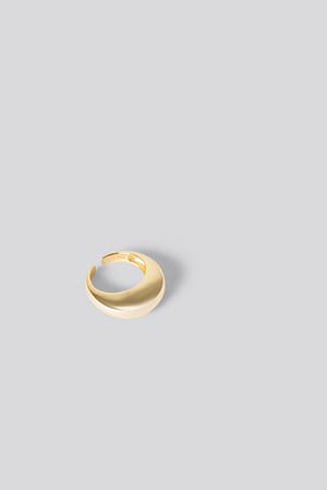 Gold Gold Plated Chunky Ring