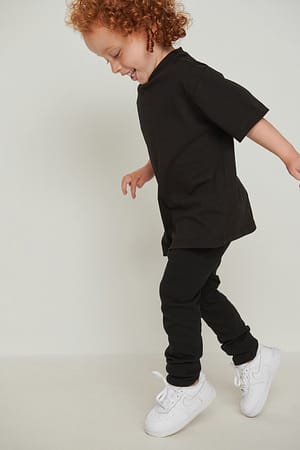 Black Schwere Bio-Leggings