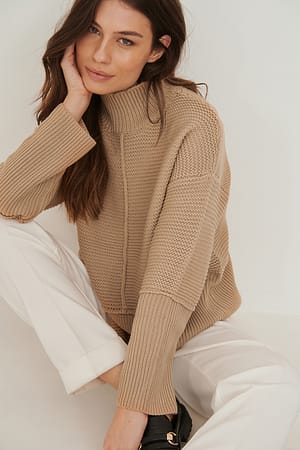 High Neck Knitted Sweater