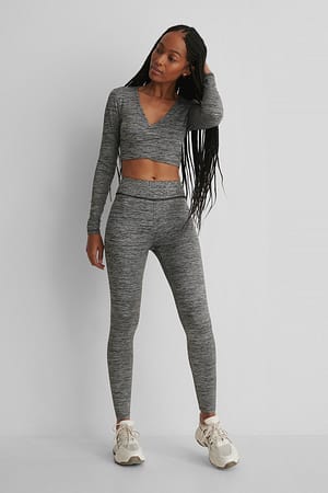 Grey Melange Sport-leggings