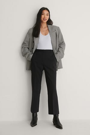 Black Kick Flared Pants