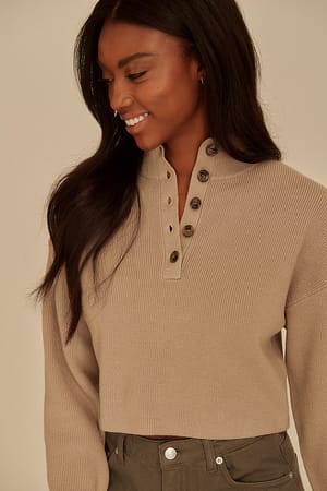 Knitted Turtleneck Collar Sweater