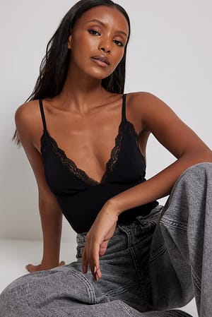 Black Lace Detail Body