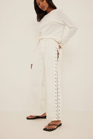 Offwhite Detaillierte Jeans