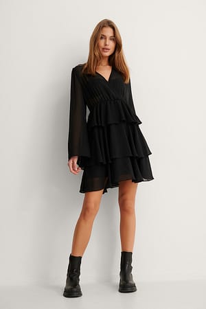 Layered Flounce Dress