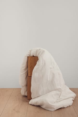 White Linen Bedding Set Single