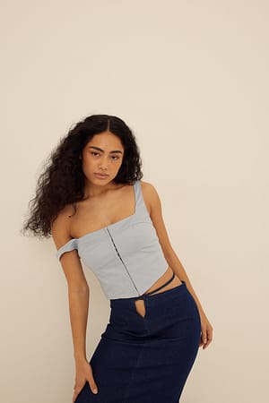Corset en lin mélangé