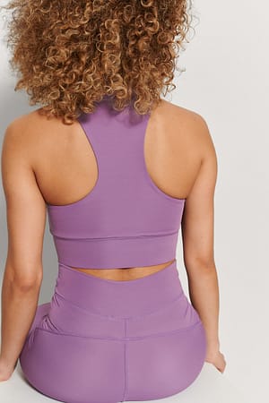 Purple Sujetador con espalda de nadador reciclado