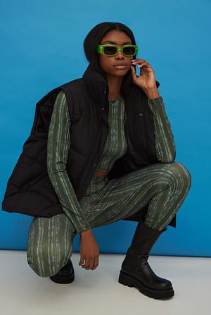 Green Woods Top met lange mouwen