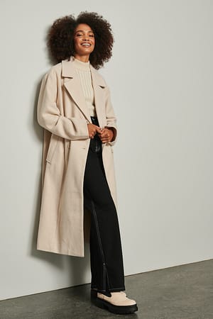 Light Grey Kappa med lös passform