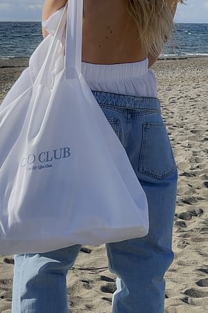 White Loose Fit Shorts