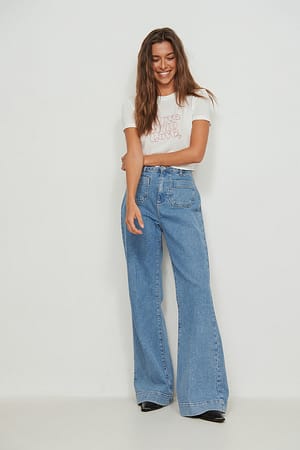 Off White Love t-skjorte med trykk