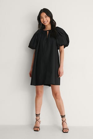 Black Organisches Baumwollkleid