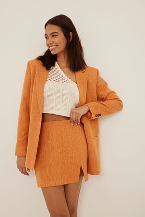 Orange Melange-Minirock